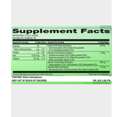 Organic Greens Powder testing - Start with Fiber