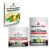 Organic Greens Powder Superfood and Plant-Based Fiber Powder Combo